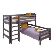 Кроватка MOLLY угловая кровать с прямой лестницей - вариант 7