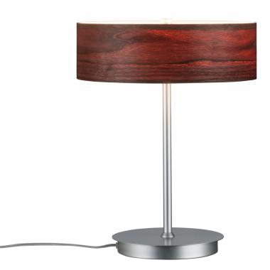 Настольная лампа Alva Tischl. max.2x40W E27 Holz/Chrom